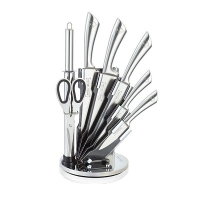 Set cutite Royalty, 8 piese, inox, Argintiu foto
