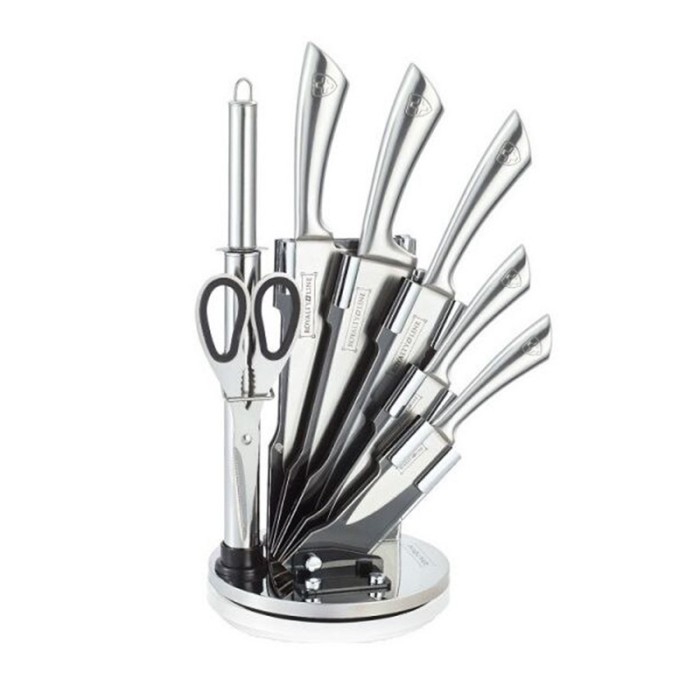Set cutite Royalty, 8 piese, inox, Argintiu