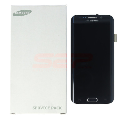 LCD+Touchscreen Samsung Galaxy S6 Edge / G925 BLACK Original Service Pack foto