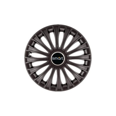 Set 4 Capace Roti 15 inchi (R15) Dino Negru, Compatibile cu Smart foto