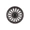 Set 4 Capace Roti 15 inchi (R15) Dino Negru, Compatibile cu Smart