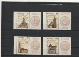 ROMANIA 2012 LP 1959 c BISERICI DIN TARA HATEGULUI SERIE CU VINIETA DREAPTA MNH
