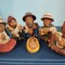 Bibelouri / figurine din ceramica teracota , Scena Nativitatii, Peru