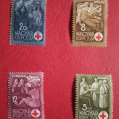 UNGARIA 1942, RED CROSS - SERIE COMPLETĂ MNH