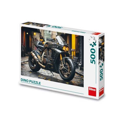 Puzzle 500 piese, Motocicleta &amp;ndash; DINO TOYS foto