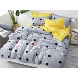 Cumpara ieftin Lenjerie de Pat 4 Piese - Bumbac Satinat - SUZ128