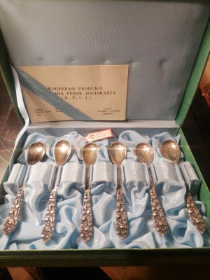 Set lingurite de argint foto