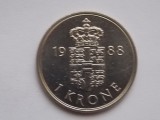 1 KRONE 1988 DANEMARCA, Europa