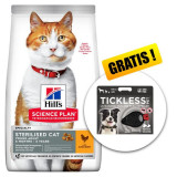 Cumpara ieftin Hill&amp;#039;s Science Plan Feline Young Adult Sterilised Cat Chicken 15 kg + Tickless Pet GRATUIT, Hill&#039;s