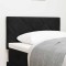 vidaXL Tăblie cap Pe perete Geometric cu headboard Negru 80 cm Catifea
