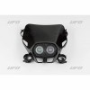 Carena Moto Neagra cu Faruri Halogen Twins - Model Universal 12V 35W