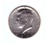 Moneda SUA 1/2 dollar/dolar 2023 D, UNC, cu luciu