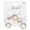 Set Inele, Language of Jewels, Diverse Modele, Aurii, Mărime M/L, 15 Bucăți