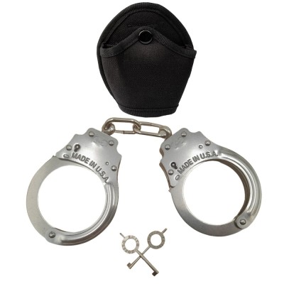 Catuse cu lant DEPOX&amp;reg;, Tight Lock, otel inoxidabil, 26.5 cm, husa tactica inclusa foto