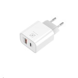 Incarcator MX ALFA 20W PD+QC cu cablu Type-C 20W Alb