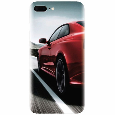 Husa silicon pentru Apple Iphone 7 Plus, Car On Road foto