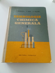 TEHNOLOGIE CHIMICA GENERALA - VOL. 1-I.V.NICOLESCU foto