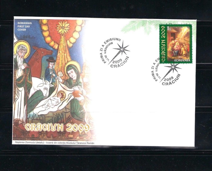 ROMANIA 2009 - CRACIUN 2009 - FDC - LP 1850
