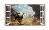 Cumpara ieftin Sticker decorativ cu Dinozauri, 85 cm, 4436ST