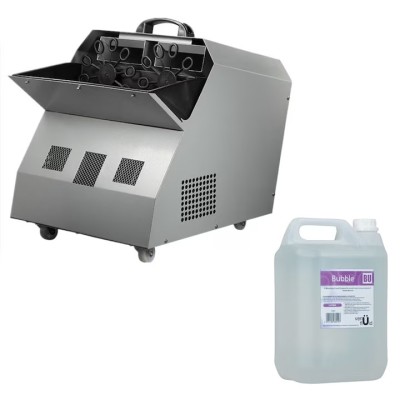 Set masina de facut baloane 300w si lichid 4,5 l, IdeallStore&amp;reg;, capacitate 2.5L, telecomanda inclusa foto