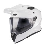 Cumpara ieftin Casca touring/adventure MT model Track SV Pure A0 alb lucios &ndash; tip viziera: HS 12 - Alb lucios, L (59/60cm)
