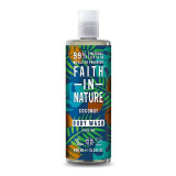 Cumpara ieftin Faith in Nature Gel de dus natural, hidratant cu cocos, 400 ml