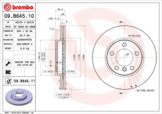 BREMBO 09.B645.11 PRIME LINE - UV Coated Disc frana