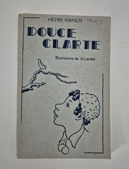 Carte veche Carte pentru copii Henri Manen Douce Clarte Ilustratii franceza