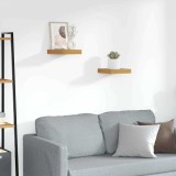 VidaXL Raft de perete 2 pcs Maro 23 x 23,5 x 4 cm Lemn compozit 42019939