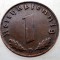 B.101 GERMANIA 1 REICHSPFENNIG 1939 D