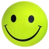 Jucarie minge plina Emoji &Oslash; 5,7 cm galbena