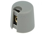 Buton rotativ gri cu indicator plastic &Oslash;6mm &Oslash;16x16mm