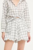 Answear Lab pantaloni scurti culoarea alb, modelator, high waist
