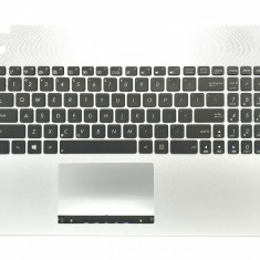 Carcasa superioara cu tastatura iluminata palmrest laptop, Asus, R501, R501V, R501VB, R501VJ, R501VZ, R501VM, N56J, N56VJ, US