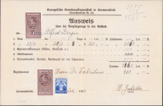 HST A1896 Notă plată medicală 1933 Sibiu Evangelische Krankenpflegeanstalt foto