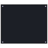 Cumpara ieftin Panou antistropi de bucatarie, negru 70x60 cm sticla securizata