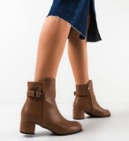 Cumpara ieftin Botine dama Rugaj Camel