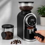 Rasnita electrica de cafea automata 150W cu 25 trepte si display touch