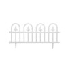 Gard Decorativ Gradina, Plastic Alb, 4 Buc, 60x30.5 cm, Gardenline, Set 2.4m