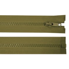Fermoar plastic detasabil Crisalida, lungime 60 cm, Kaki
