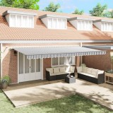 Cumpara ieftin Copertină retractabilă automat cu LED, antracit/alb, 600x300 cm