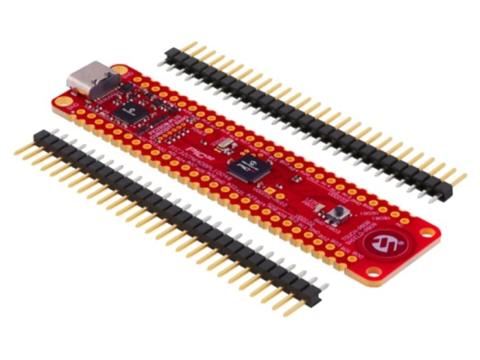 Kit dezvoltare Microchip PIC32CM cu interfață USB și GPIO