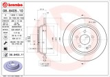 BREMBO 08.8405.11 PRIME LINE - UV Coated Disc frana