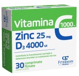 VITAMINA C + ZINC + D3 4000 UI 30CPR, Fiterman Pharma