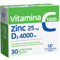 VITAMINA C + ZINC + D3 4000 UI 30CPR