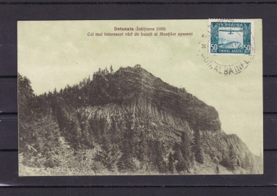 DETUNATA(INALTIMEA 1169 m)CEL MAI INTERESANT VARF BAZALT MUNTII APUSENI 1931 TCV foto