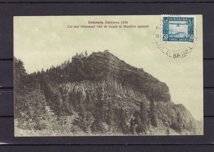DETUNATA(INALTIMEA 1169 m)CEL MAI INTERESANT VARF BAZALT MUNTII APUSENI 1931 TCV