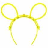 Cumpara ieftin Cordeluta luminoasa, accesoriu fluorescent, model urechi, plastic flexibil, carnaval si festivaluri, galben