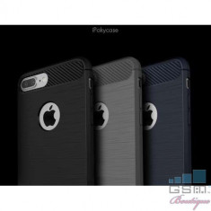 Husa iPhone 7 Plus Carbon Neagra foto