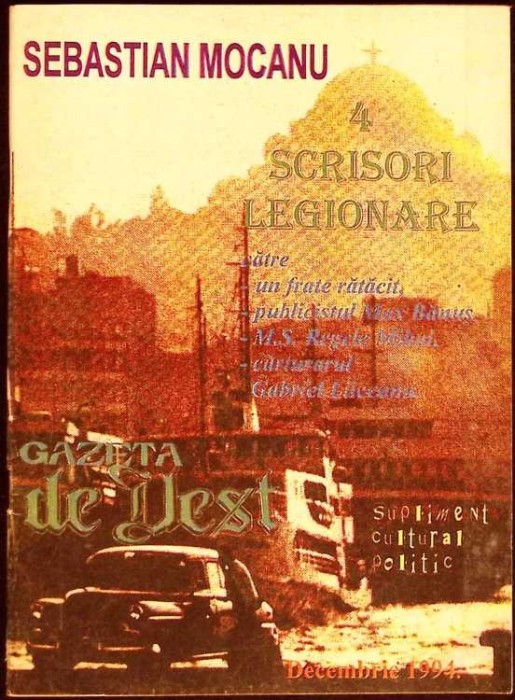 4 SCRISORI LEGIONARE CATRE UN FRATE RATACIT, PUBLICISTUL MAX BANUS, M.S. REGELE MIHAI, CARTURARUL GABRIEL L-274510